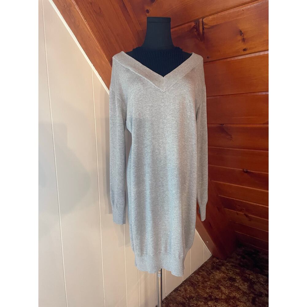 T by Alexander Wang Inner Tank Combo Grey Sweater Dress NWT sz SP